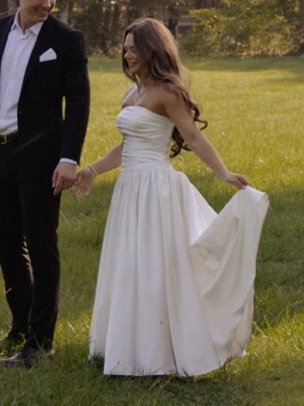 Drop Waist Corset Wedding Dress